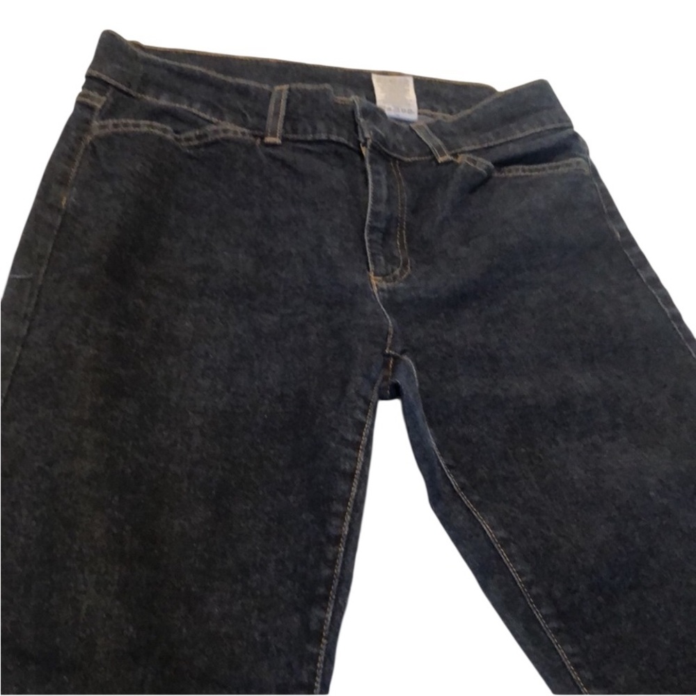 Gap size 10 vintage dark  blue jeans hip hugger straight leg